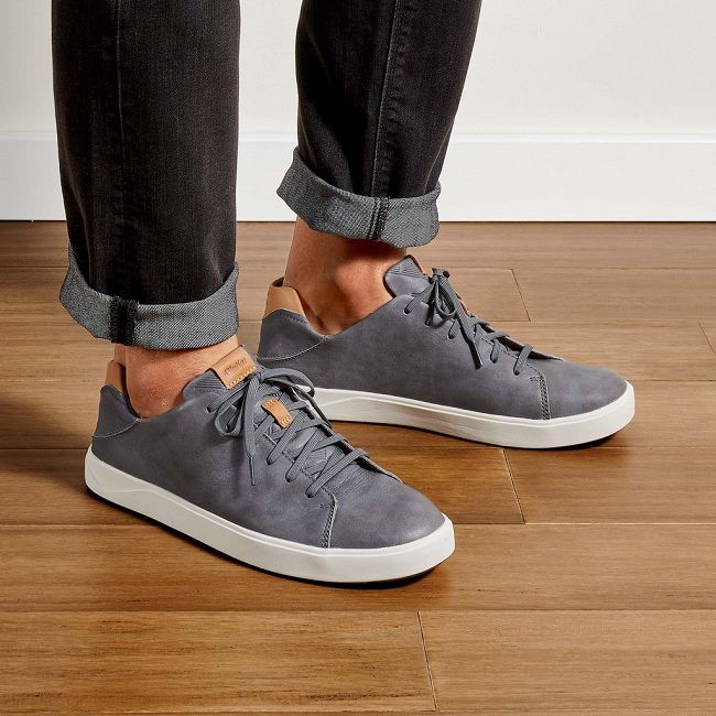 Olukai Men's Lae ahi LI Ili Sneaker - Charcoal US149-863